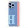 スリムプロテクションプレミアムケース with MagSafe［ オリジナル - initial color line - H blue ］