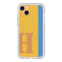スリムプロテクションプレミアムケース with MagSafe［ オリジナル - initial color line - H orange ］