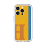 スリムプロテクションプレミアムケース with MagSafe［ オリジナル - initial color line - H orange ］
