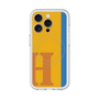 スリムプロテクションプレミアムケース with MagSafe［ オリジナル - initial color line - H orange ］