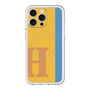 スリムプロテクションプレミアムケース with MagSafe［ オリジナル - initial color line - H orange ］