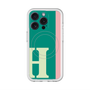 スリムプロテクションプレミアムケース with MagSafe［ オリジナル - initial color line - H green ］