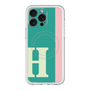 スリムプロテクションプレミアムケース with MagSafe［ オリジナル - initial color line - H green ］