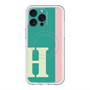 スリムプロテクションプレミアムケース with MagSafe［ オリジナル - initial color line - H green ］