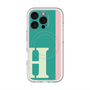 スリムプロテクションプレミアムケース with MagSafe［ オリジナル - initial color line - H green ］