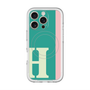 スリムプロテクションプレミアムケース with MagSafe［ オリジナル - initial color line - H green ］