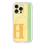 スリムプロテクションプレミアムケース with MagSafe［ オリジナル - initial color line - H yellow ］