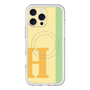 スリムプロテクションプレミアムケース with MagSafe［ オリジナル - initial color line - H yellow ］