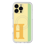 スリムプロテクションプレミアムケース with MagSafe［ オリジナル - initial color line - H yellow ］