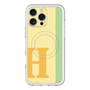 スリムプロテクションプレミアムケース with MagSafe［ オリジナル - initial color line - H yellow ］