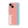 スリムプロテクションプレミアムケース with MagSafe［ オリジナル - initial color line - I pink ］