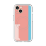 スリムプロテクションプレミアムケース with MagSafe［ オリジナル - initial color line - I pink ］