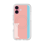スリムプロテクションプレミアムケース with MagSafe［ オリジナル - initial color line - I pink ］