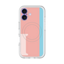 スリムプロテクションプレミアムケース with MagSafe［ オリジナル - initial color line - I pink ］