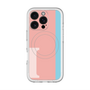 スリムプロテクションプレミアムケース with MagSafe［ オリジナル - initial color line - I pink ］