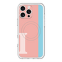 スリムプロテクションプレミアムケース with MagSafe［ オリジナル - initial color line - I pink ］