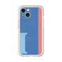 スリムプロテクションプレミアムケース with MagSafe［ オリジナル - initial color line - I blue ］