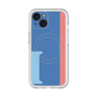 スリムプロテクションプレミアムケース with MagSafe［ オリジナル - initial color line - I blue ］