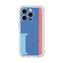 スリムプロテクションプレミアムケース with MagSafe［ オリジナル - initial color line - I blue ］