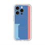 スリムプロテクションプレミアムケース with MagSafe［ オリジナル - initial color line - I blue ］
