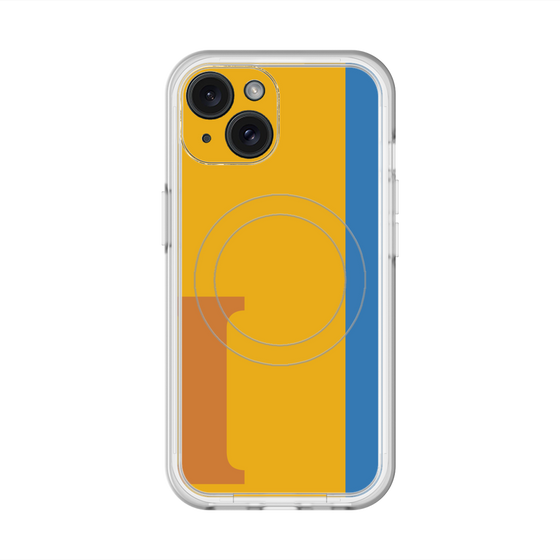 スリムプロテクションプレミアムケース with MagSafe［ オリジナル - initial color line - I orange ］