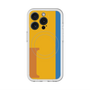 スリムプロテクションプレミアムケース with MagSafe［ オリジナル - initial color line - I orange ］