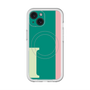 スリムプロテクションプレミアムケース with MagSafe［ オリジナル - initial color line - I green ］