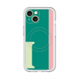 スリムプロテクションプレミアムケース with MagSafe［ オリジナル - initial color line - I green ］