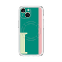 スリムプロテクションプレミアムケース with MagSafe［ オリジナル - initial color line - I green ］