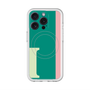 スリムプロテクションプレミアムケース with MagSafe［ オリジナル - initial color line - I green ］