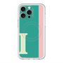 スリムプロテクションプレミアムケース with MagSafe［ オリジナル - initial color line - I green ］