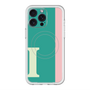 スリムプロテクションプレミアムケース with MagSafe［ オリジナル - initial color line - I green ］
