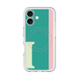スリムプロテクションプレミアムケース with MagSafe［ オリジナル - initial color line - I green ］