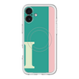 スリムプロテクションプレミアムケース with MagSafe［ オリジナル - initial color line - I green ］