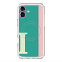 スリムプロテクションプレミアムケース with MagSafe［ オリジナル - initial color line - I green ］