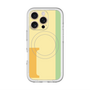 スリムプロテクションプレミアムケース with MagSafe［ オリジナル - initial color line - I yellow ］