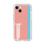 スリムプロテクションプレミアムケース with MagSafe［ オリジナル - initial color line - J pink ］