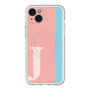 スリムプロテクションプレミアムケース with MagSafe［ オリジナル - initial color line - J pink ］