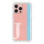 スリムプロテクションプレミアムケース with MagSafe［ オリジナル - initial color line - J pink ］
