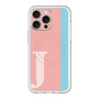 スリムプロテクションプレミアムケース with MagSafe［ オリジナル - initial color line - J pink ］
