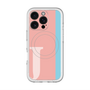 スリムプロテクションプレミアムケース with MagSafe［ オリジナル - initial color line - J pink ］