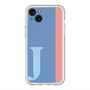 スリムプロテクションプレミアムケース with MagSafe［ オリジナル - initial color line - J blue ］