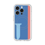 スリムプロテクションプレミアムケース with MagSafe［ オリジナル - initial color line - J blue ］