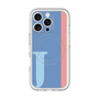 スリムプロテクションプレミアムケース with MagSafe［ オリジナル - initial color line - J blue ］