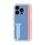 スリムプロテクションプレミアムケース with MagSafe［ オリジナル - initial color line - J blue ］