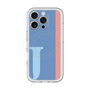 スリムプロテクションプレミアムケース with MagSafe［ オリジナル - initial color line - J blue ］
