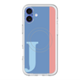 スリムプロテクションプレミアムケース with MagSafe［ オリジナル - initial color line - J blue ］