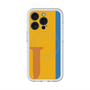 スリムプロテクションプレミアムケース with MagSafe［ オリジナル - initial color line - J orange ］