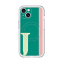 スリムプロテクションプレミアムケース with MagSafe［ オリジナル - initial color line - J green ］