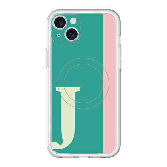 スリムプロテクションプレミアムケース with MagSafe［ オリジナル - initial color line - J green ］